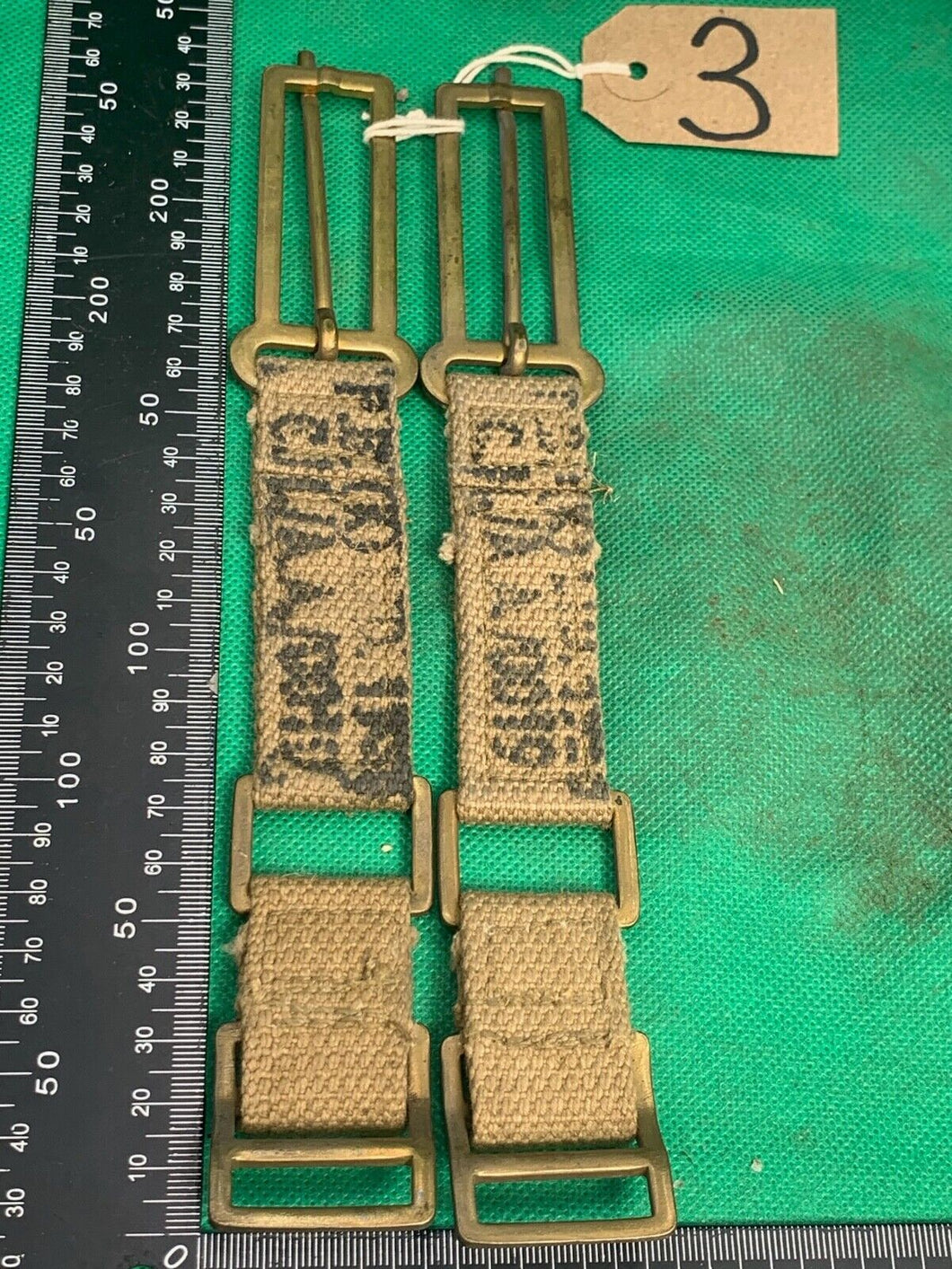 Original WW2 British Army 37 Pattern Brace Adaptor Pair - Well Marked