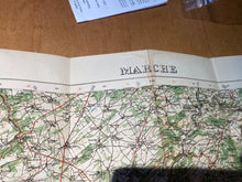 Load image into Gallery viewer, WW1 Era British Army General Staff Map of MARCHE Belgium. Original Map
