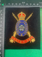 Load image into Gallery viewer, British Army Bullion Embroidered Blazer Badge - Hampshire Yeomanry Carabiniers
