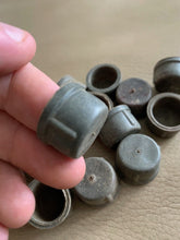 Load image into Gallery viewer, Original WW2 German Army Rifle Rubber Muzzle Dust Cap - MP40 - Ribbed Type
