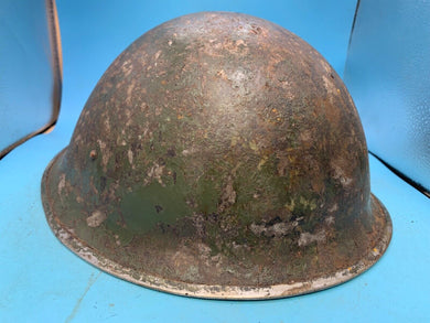 WW2 Mk3 High Rivet Turtle - British / Canadian Army Helmet - Good Original - The Militaria Shop