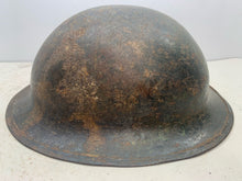 Load image into Gallery viewer, Original WW1 WW2 British Army Mk1* Combat Helmet Shell
