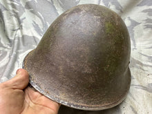 Load image into Gallery viewer, Original WW2 Canadian / British Army Mk3 High Rivet Turtle Helmet
