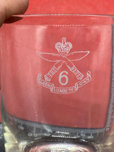 Load image into Gallery viewer, British Army 6th Queen Elizabeth&#39;s Own Gurkha Regiment Engraved Glass Goblet.
