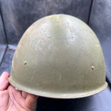 Load image into Gallery viewer, Original Russian Army WW2 era SSh40 Reissue Soviet Helmet, Liner &amp; Chinstrap
