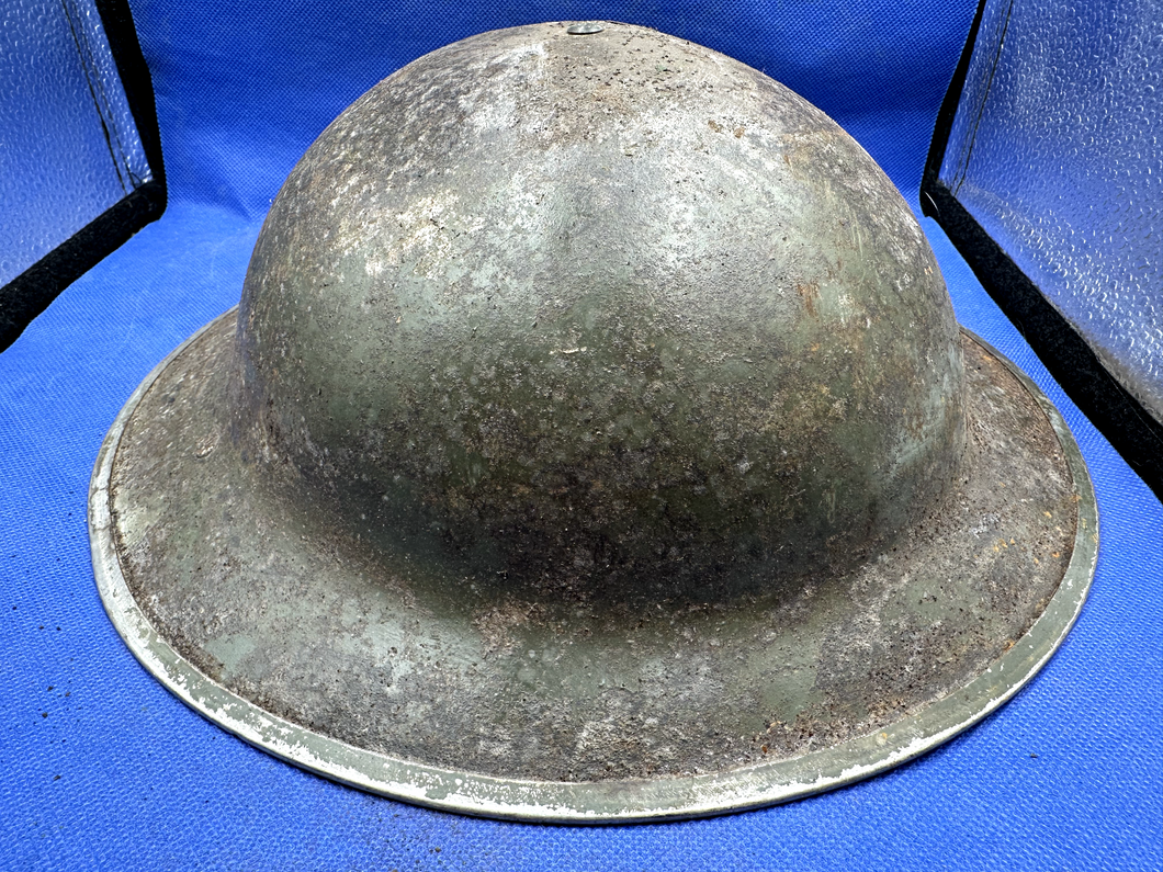WW2 British Army Brodie Mk2 Combat Helmet SA Made - Nice Uncleaned Original