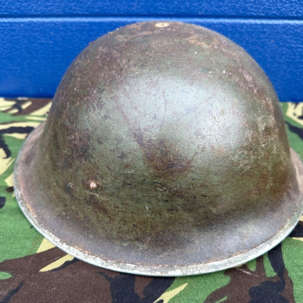 WW2 Canadian Army Mk3 Turtle Helmet - Original Helmet Shell - High Rivet