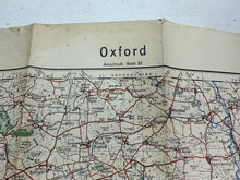 Charger l&#39;image dans la galerie, Original WW2 German Army Map of England / Britain -  Oxford
