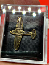 Load image into Gallery viewer, Boxed RAF Royal Air Force - RAF WW2 Hurricane Metal Lapel / Tie Pin Badge Type 2 - The Militaria Shop
