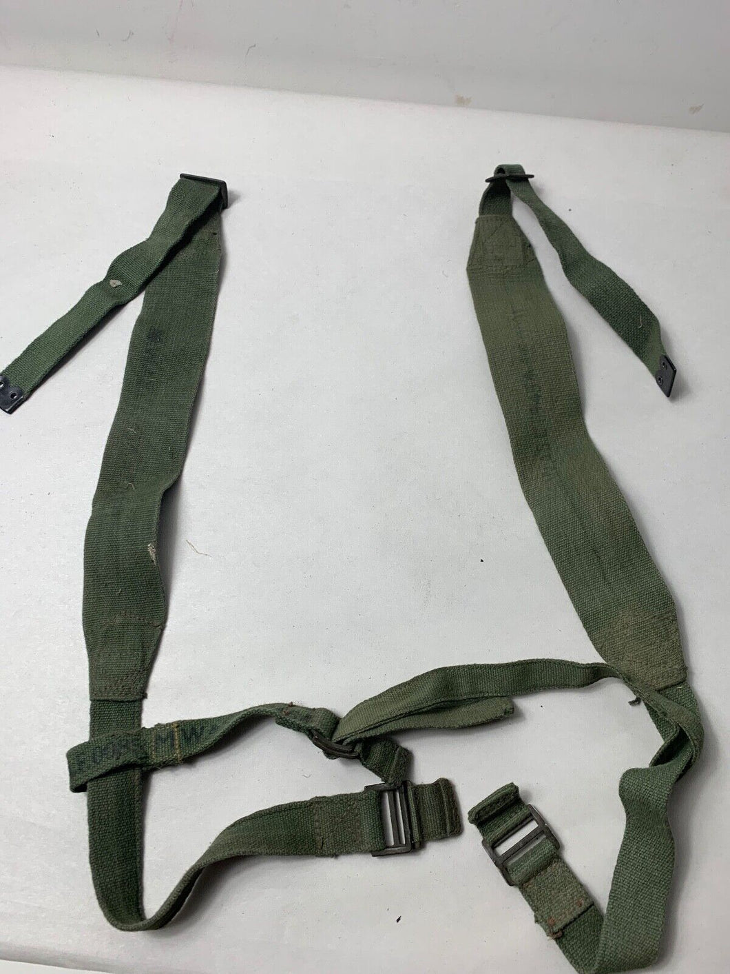 Original WW2 British Army 44 Pattern Shoulder Cross Straps Set - 1945 Dated