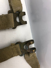 Load image into Gallery viewer, Original WW2 British Army 37 Pattern L Straps Pair - Wartime Dated
