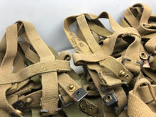 Load image into Gallery viewer, Original British Army Water Bottle Carrier Harness - WW2 37 Pattern
