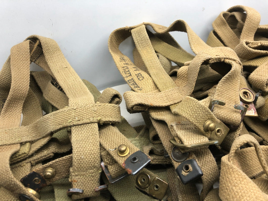 Original British Army Water Bottle Carrier Harness - WW2 37 Pattern