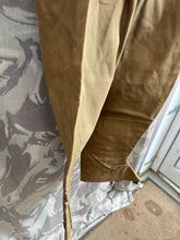 Load image into Gallery viewer, Original WW2 British Army 1945 Dated Rubberproofed Leggings Khaki - 38&quot; Waist
