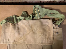 Load image into Gallery viewer, Original WW2 British Army Indian Made Soldiers Gas Mask Bag &amp; Strap - 1943 Dated
