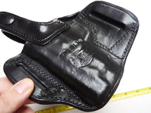 Load image into Gallery viewer, Black Leather Pistol Holster Belt Mounted - Don Hume H721 No.30M
