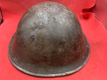 Load image into Gallery viewer, Original WW2 British Army / Canadian Army Mk3 Turtle Combat Helmet
