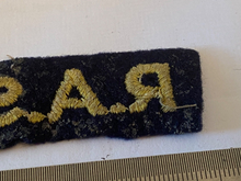 Load image into Gallery viewer, WW2 British Army RASC Royal Army Service Corps Paste-Back Shoulder Title.
