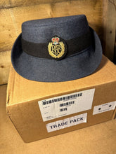 Load image into Gallery viewer, Genuine Unissued British Women&#39;s RAF Ladies Dress Hat WRAF Formal Blue - In Box!
