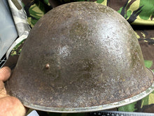 Charger l&#39;image dans la galerie, British / Canadian Army Mark 3 Turtle Helmet - Original WW2 Combat Helmet
