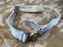 Load image into Gallery viewer, Original WW1/WW2 Kings Crown British Army Buff Leather Parade Belt
