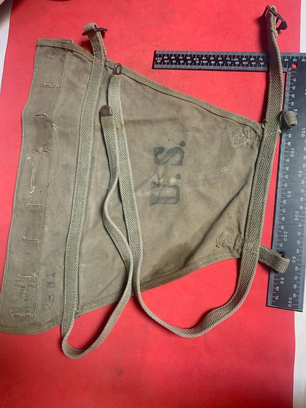 Original WW2 US Army M1928 Haversack Pack Tail