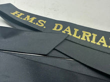 Load image into Gallery viewer, Genuine British Royal Navy H.M.S Dalriada Cap Tally - Full Length
