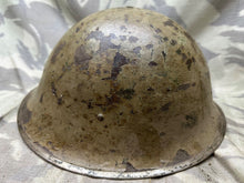 Load image into Gallery viewer, Original WW2 Canadian / British Army Mk3 High Rivet Turtle Helmet &amp; Liner
