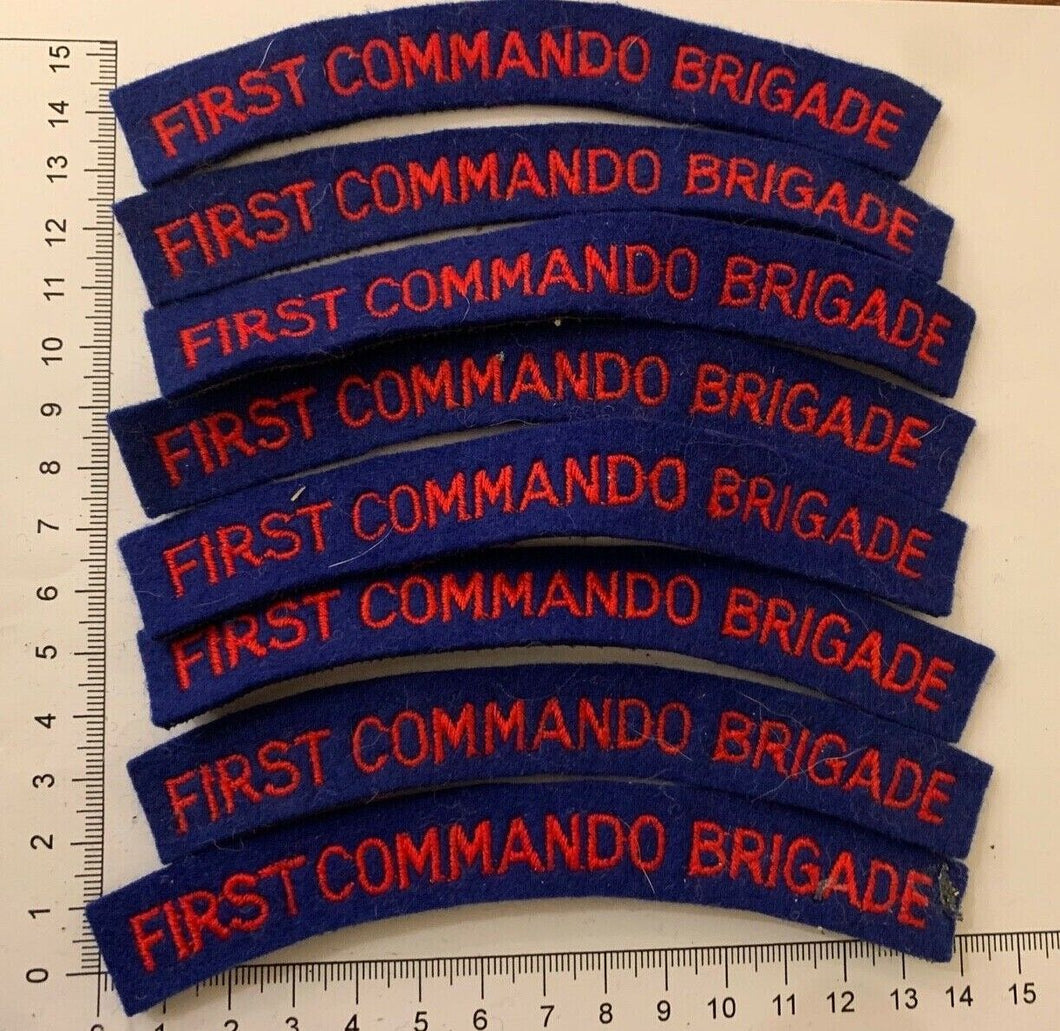 British Army First Commando Brigade Cloth Shoulder Title - Pair
