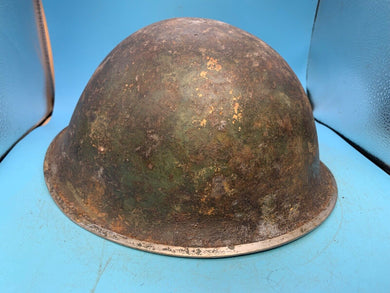 WW2 Mk3 High Rivet Turtle - British / Canadian Army Helmet - Good Original - The Militaria Shop