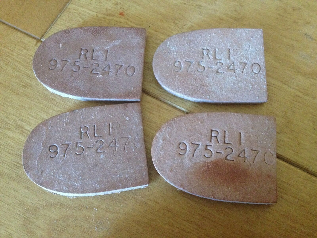 4 x WW2 US Army Womens Army Corps - ladies leather shoe heels - RLI numbered