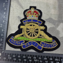 Load image into Gallery viewer, British Army Bullion Embroidered Blazer Badge - H.A.C Honourable Royal Artillery
