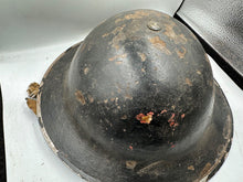 Load image into Gallery viewer, Original WW2 British Style South African Mk2 Army Combat Helmet &amp; Liner
