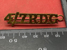 Load image into Gallery viewer, A WW1 / WW2 British Army 4th / 7th Dragoon Guards Brass Shoulder Title.
