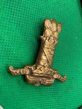 Load image into Gallery viewer, British Army - 11th Hussars Regiment Cap Badge. Maker Marked on the Slider
