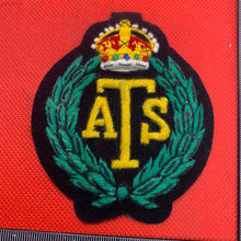 Load image into Gallery viewer, British Army Auxiliary Territorial Service ATS Regiment Embroidered Blazer Badge
