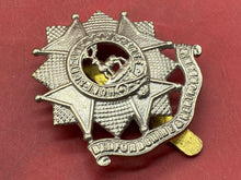 Load image into Gallery viewer, WW1 / WW2 British Army BEDFORSHIRE &amp; HERTFORDSHIRE REGT White Metal Cap Badge.
