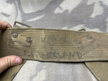 Load image into Gallery viewer, Original WW1 British Army 08 Pattern Webbing Belt 48&quot; Waist - The Militaria Shop
