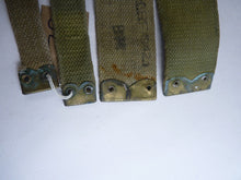 Load image into Gallery viewer, Original WW2 Pattern British Army L Straps Pair - 37 Pattern Webbing Haversack
