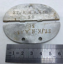 Load image into Gallery viewer, WW2 German Dog Tag - soldiers captured as a unit - No 38 - ST./K.N.A. 438 . .B42
