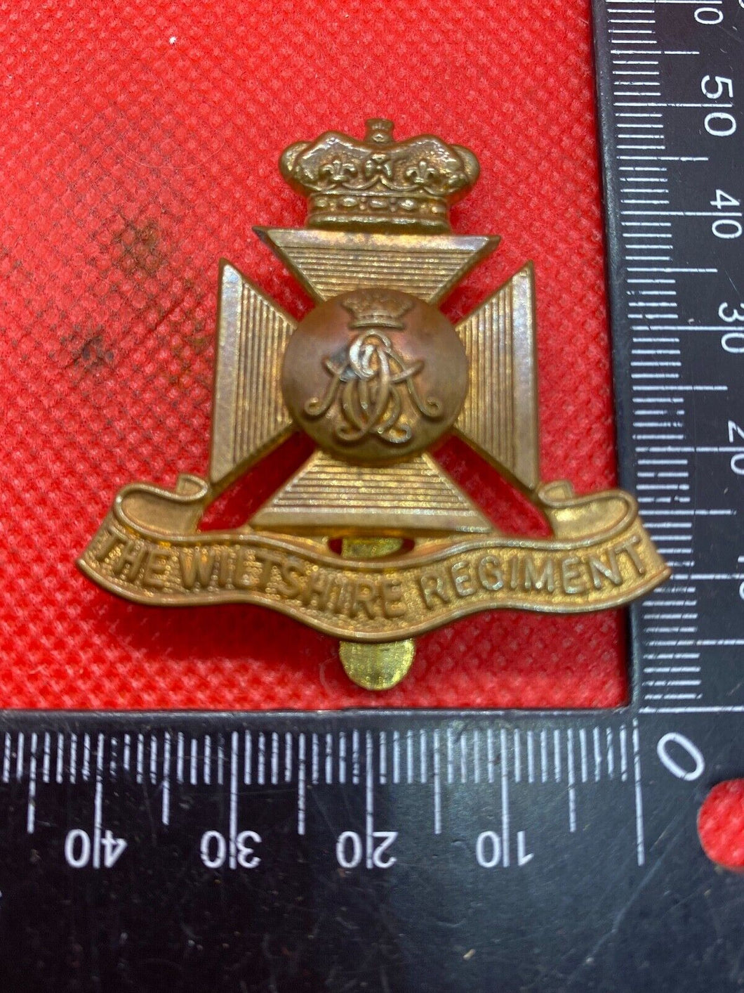 The Wiltshire Regiment Victorian Crown Cap Badge