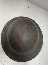 Load image into Gallery viewer, Original WW2 British Army Civil Defence Complete Helmet, Liner &amp; Chinstrap
