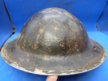 Load image into Gallery viewer, Original WW2 South African Army Mk2 Brodie Helmet - British Style Combat Helmet - The Militaria Shop
