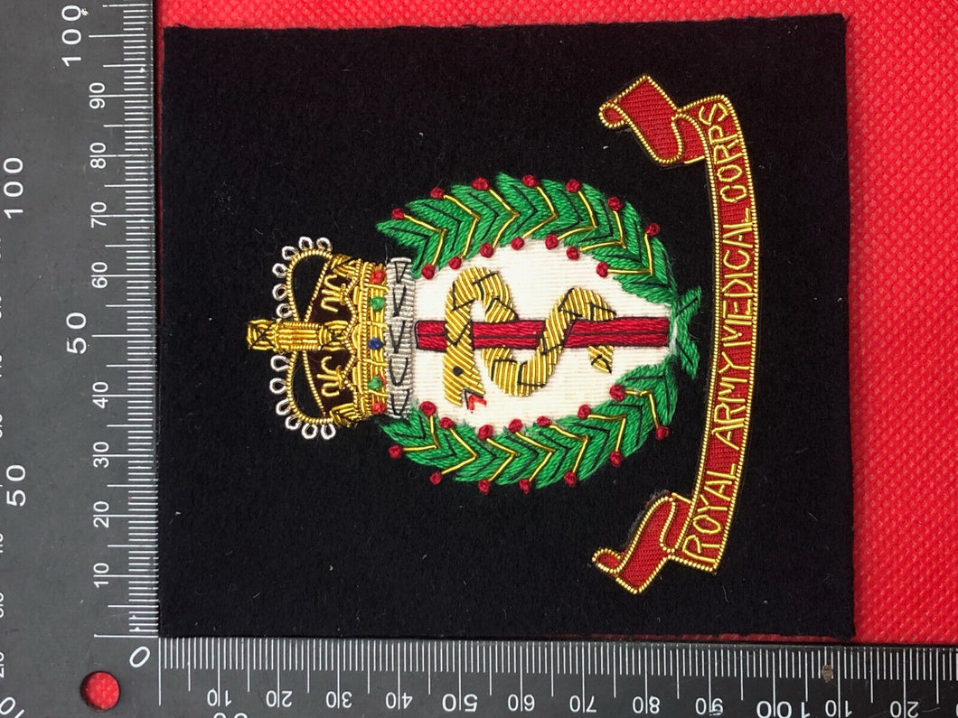 British Army Bullion Embroidered Blazer Badge - Royal Army Medical Corps RAMC