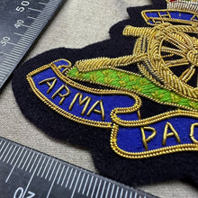 Load image into Gallery viewer, British Army Bullion Embroidered Blazer Badge - H.A.C Honourable Royal Artillery
