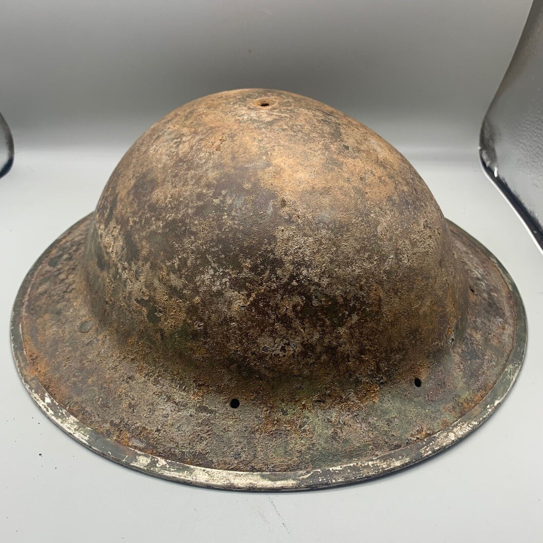 Original WW2 South African Army Mk2 Brodie Helmet - British Style Combat Helmet - The Militaria Shop