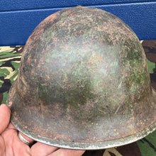 Load image into Gallery viewer, WW2 Canadian Army Mk3 Turtle Helmet - Original Helmet Shell - High Rivet
