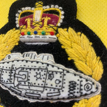 Load image into Gallery viewer, British Army Royal Tank Regiment RTR Embroidered Blazer Badge
