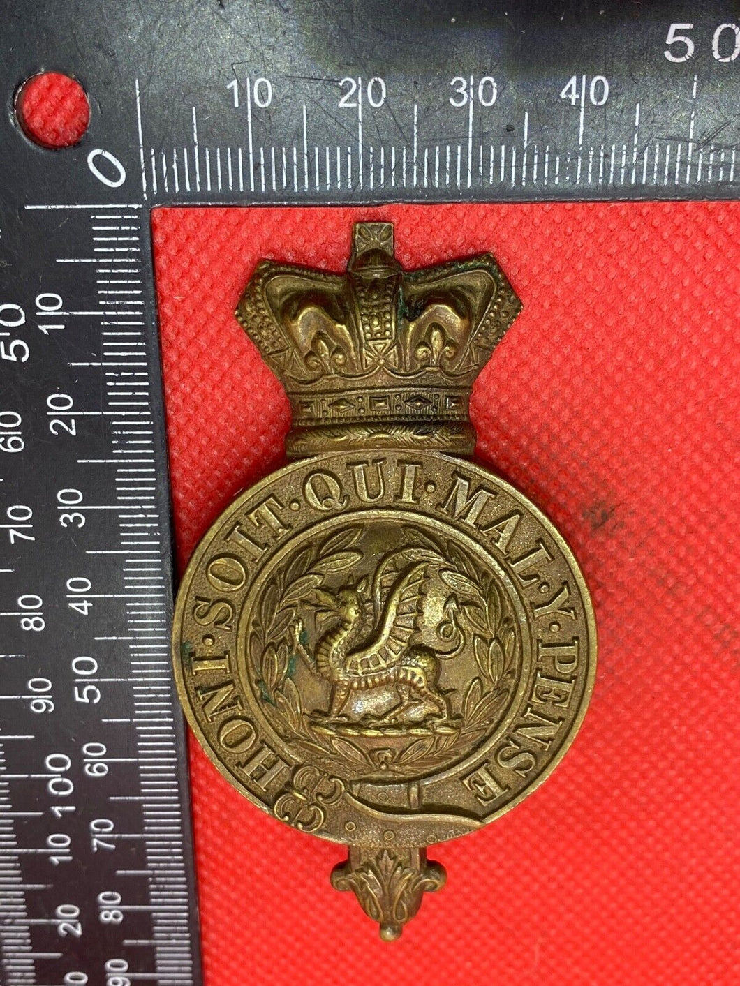 Monmouthshire Regiment (South Wales Borders) Victorian, Post 1881 Badge