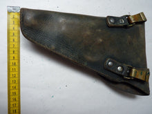 Charger l&#39;image dans la galerie, Original WW2 Swedish M40 Husqvarna Lahti Pistol Holster Brown Leather -P08 Luger

